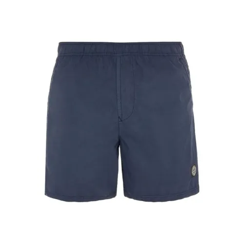 STONE ISLAND Повседневные шорты Мужские Темно-синие