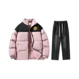 Комплект одежды (Розовый топ + Черные джинсы)