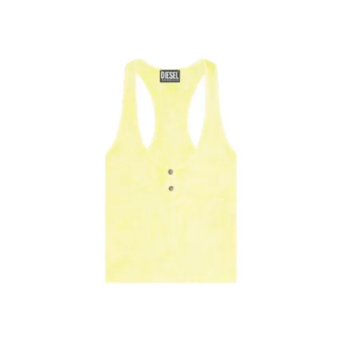 DIESEL Майка Женская Флуоресцентный Желтый