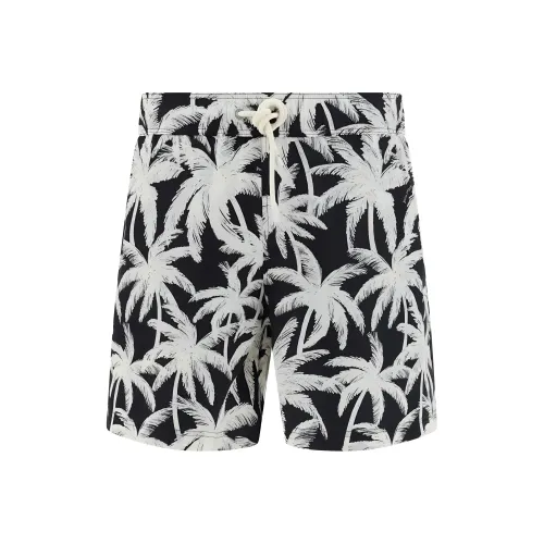PALM ANGELS Повседневные шорты Мужские Черный Белый