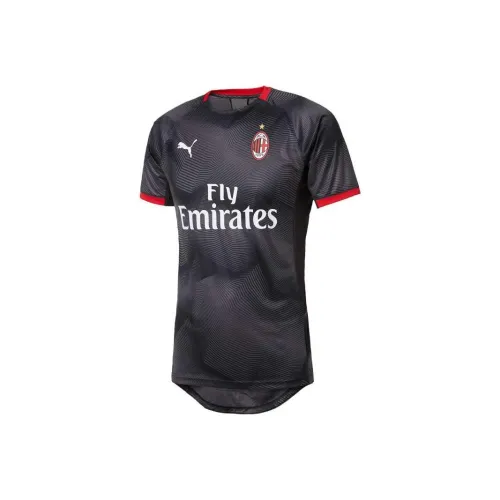 PUMA Essentials Черный Оранжевый Мужская Футбольная Джерси