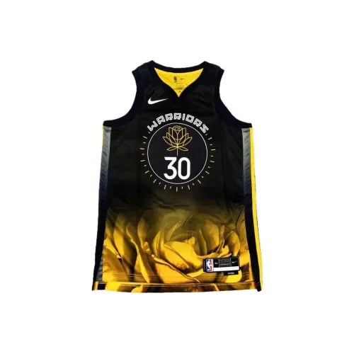 Nike Баскетбольная Джерси Унисекс Черное Золото