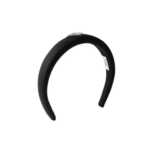 PRADA Эмаль Ободки для волос Женские Черный Серебристый