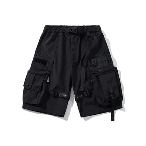 HKRXEC Карго шорты унисекс черные