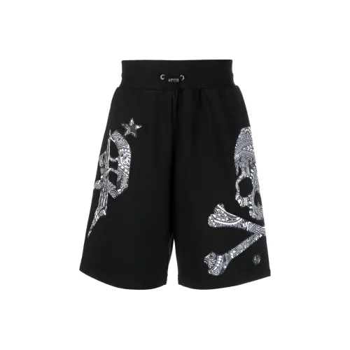PHILIPP PLEIN Черные Мужские Повседневные Шорты