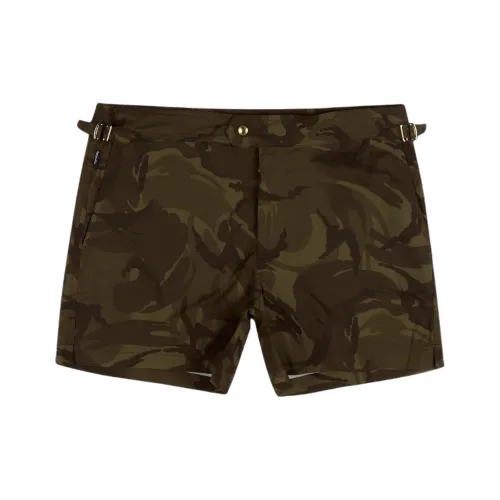 TOM FORD Зеленые Мужские Пляжные Шорты