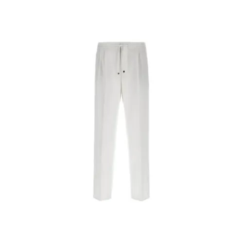 BRUNELLO CUCINELLI Белый Мужской Повседневный Брюки