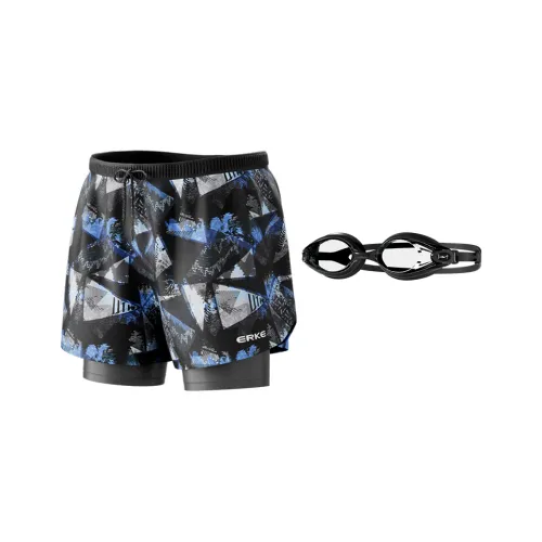 Erke Плавательные шорты Мужской 2-штучный комплект Черный