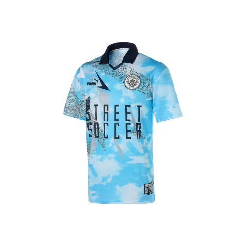 PUMA Manchester City Football Club Футбол Джерси Унисекс Синий