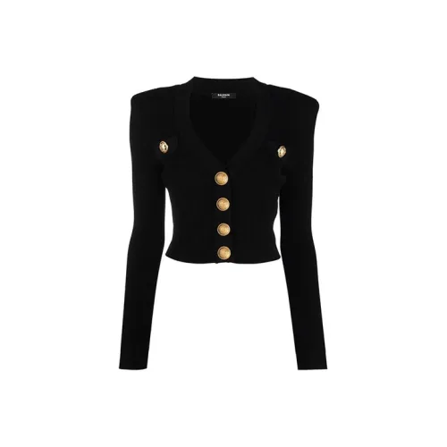 BALMAIN Черный Женские Короткие Топы