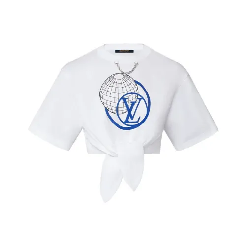 LOUIS VUITTON КРОП ТОП Женский Белый