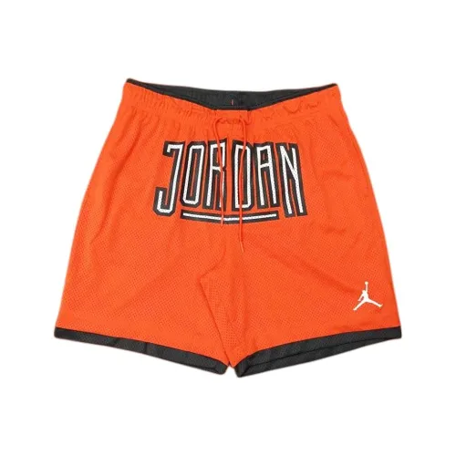 Джордан Баскетбольные шорты Мужские Оранжевые