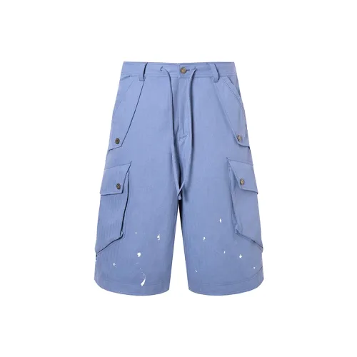 ROCAWEAR Карго Шорты Унисекс Французский Work Синий