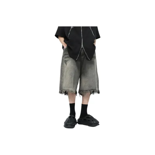 NEVER RULE Джинсовые шорты Унисекс Черный