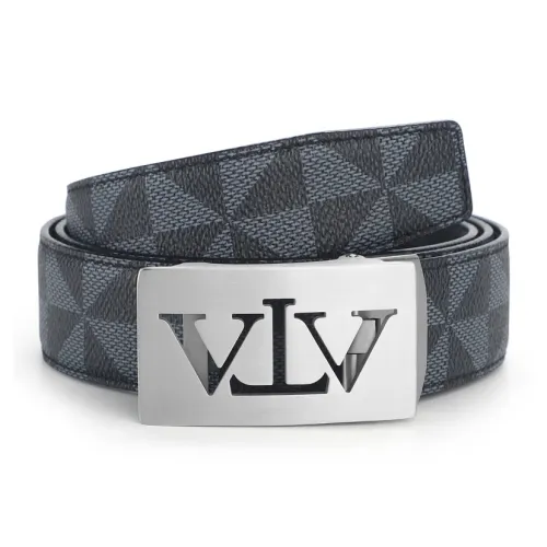 V.V.Brown Nappa Текстурированная крупнозернистая текстура Коровья кожа Ремни Мужской 3,5 см