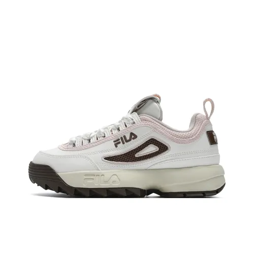 FILA Disruptor 2 Casual Low Top Snow/Light Purple Pink Women's