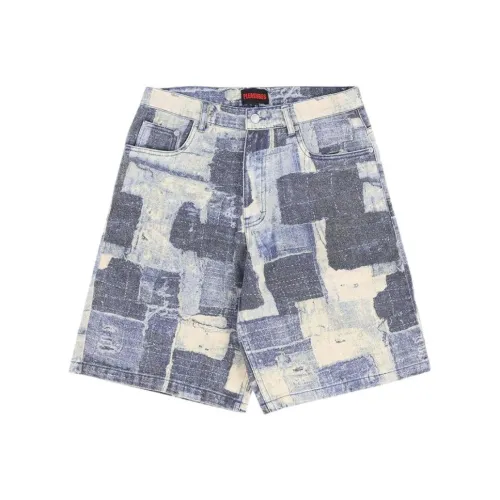 PLEASURES Джинсовые шорты Унисекс Индиго