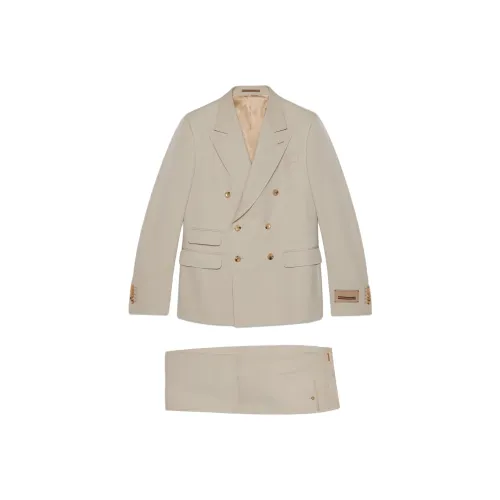 GUCCI Одежда Комплекты Светло-Серый Мужской Деловой Костюм