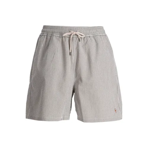 Polo Ralph Lauren FW24 Пляжные шорты Мужские Серый Белый