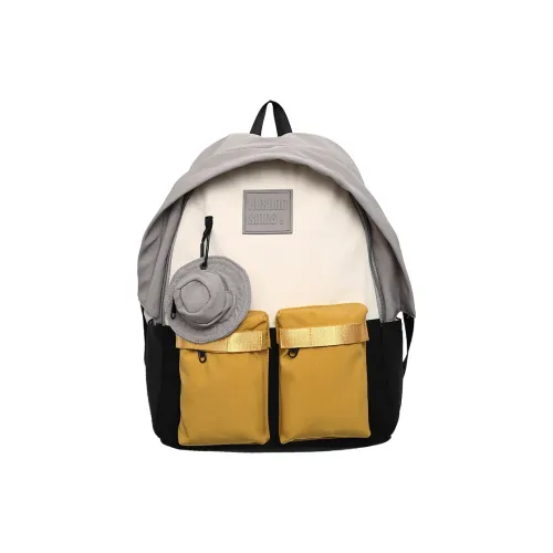 HCXK Нейлон Рюкзак Унисекс Желтый Синий Розовый Хаки Армейский Зеленый