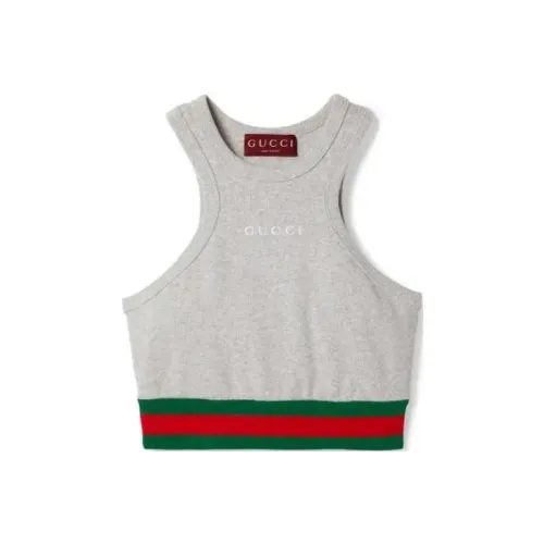 GUCCI FW24 Майка Женская Серого цвета