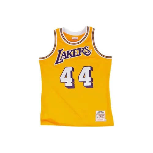 Mitchell Ness Желтая Мужская Баскетбольная Джерси