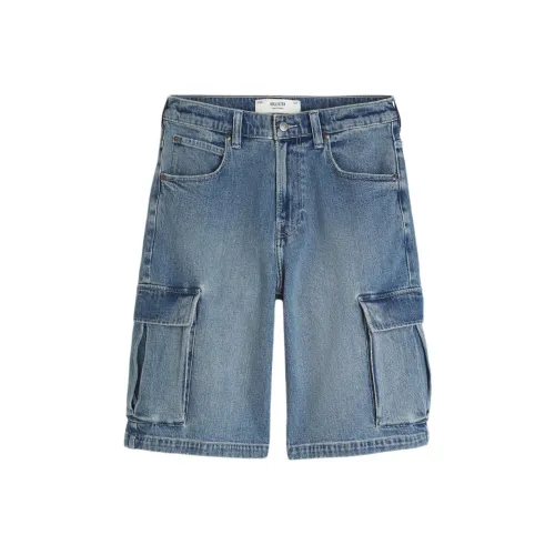 Hollister Джинсовые шорты Мужские Средне-синие