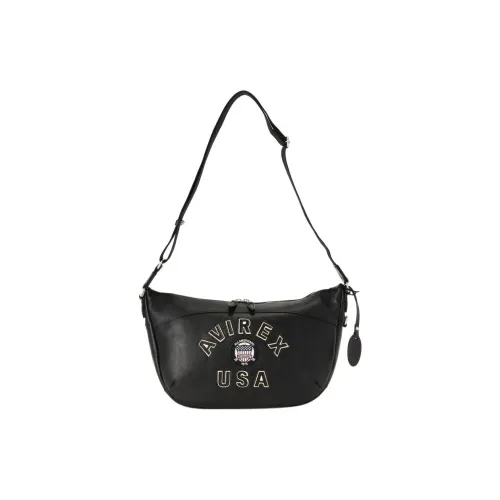 AVIREX Сумка через плечо из коровьей кожи женская черная
