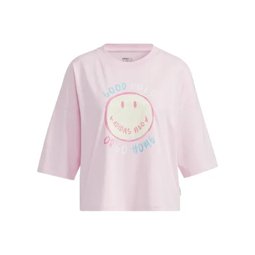 ADIDAS NEO T Shirt Женская Розовая