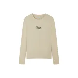 E-Кремовый Бежевый (Mia Красота Ткань - Круглый вырез Вышитый Позиционирование Стиля)