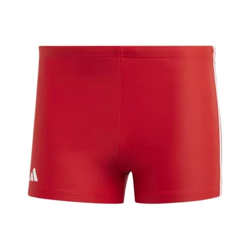 Adidas Classic 3 STRIPES SWIM BOXERS Плавательные шорты Мужские Премиум Скарлет Белый