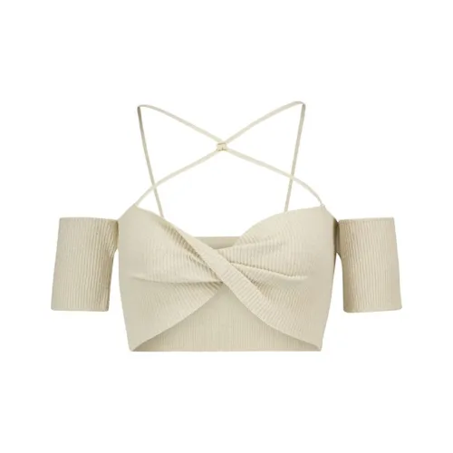 Jacquemus Бежевые Женские Короткие Топы