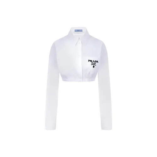 PRADA Белый Женские Короткие Топы