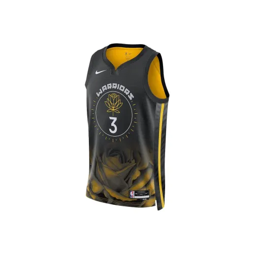 Nike Баскетбольная Джерси Унисекс Черное Золото