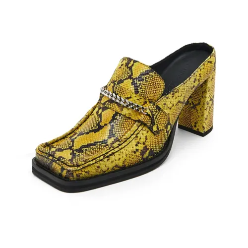 MARTINE ROSE Домашние тапочки Женские Желтые