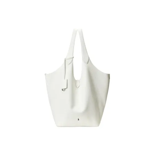 Polo Ralph Lauren Сумка через плечо из коровьей кожи большая женская бумажно-белая