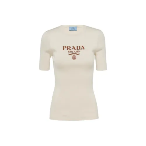 PRADA SS22 Свитер Женский Айвори