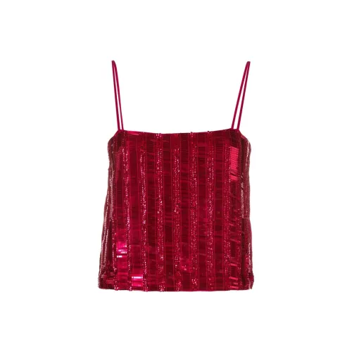 PINKO Женские майки красного цвета