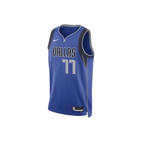 Nike Dallas Mavericks Баскетбольная Джерси Мужская Синяя