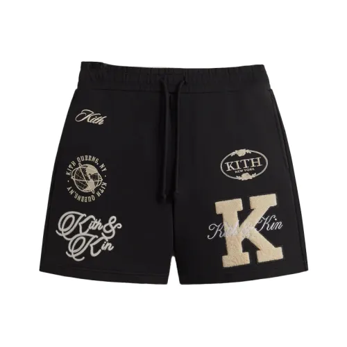 KITH Collaboration Мужские Повседневные Шорты Черные