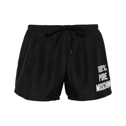 MOSCHINO Плавательные шорты Мужские Черные