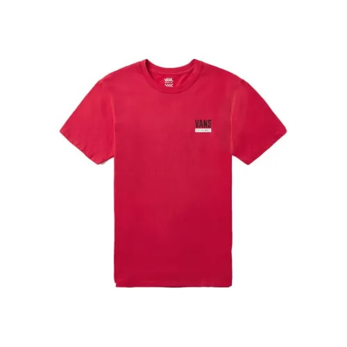 Vans Tee SSOFF The Стена Стандартная Рубашка Женская Красная