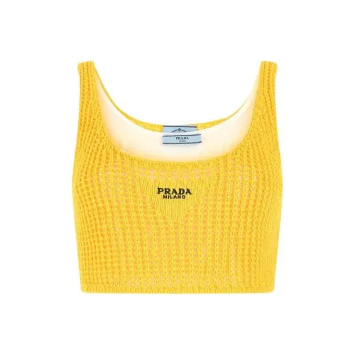 PRADA Желтые Женские Майки
