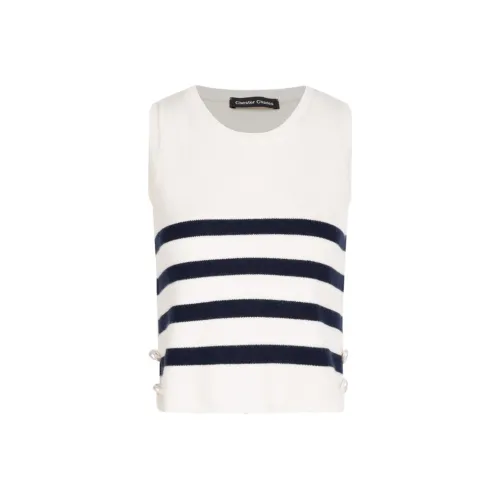 Chester Charles Майка Женская Белая Полосы