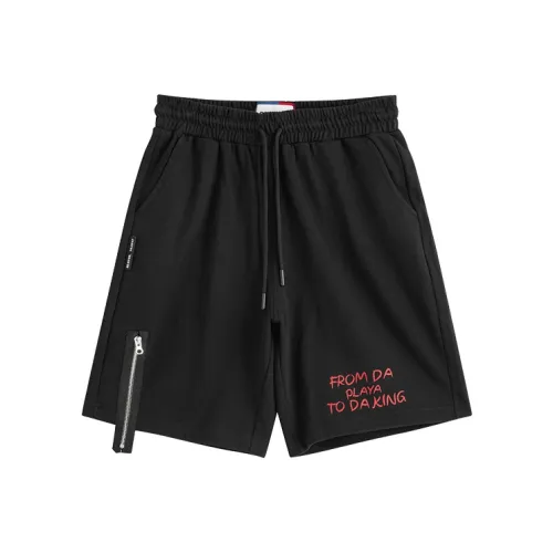 Powolves Черные Унисекс Повседневные Шорты