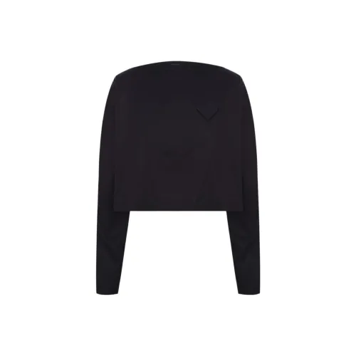 PRADA Черные Женские Короткие Топы