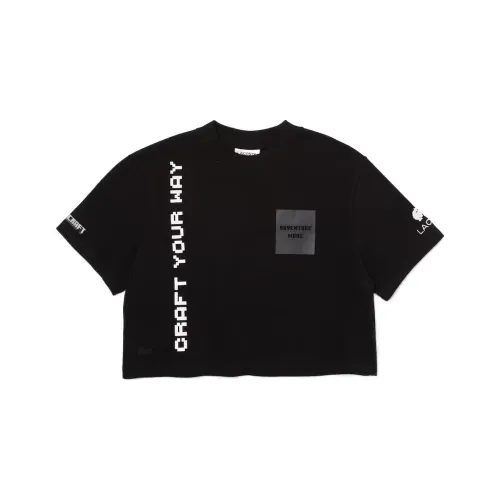 LACOSTE X Minecraft T-Shirt Женская Черная