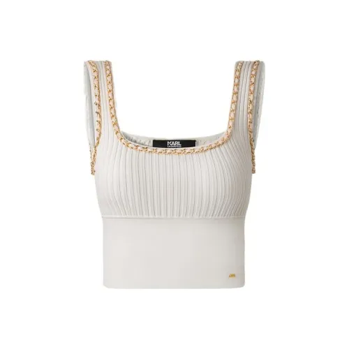 Karl Lagerfeld Майка Женская Белая