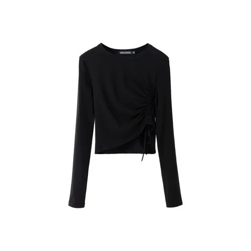 SOON FLOWER Crop Top Женский Черный