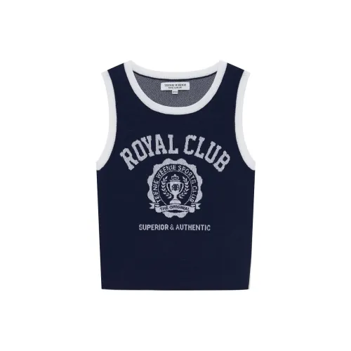 Teenie Weenie Топ без рукавов Женские Темно-синий